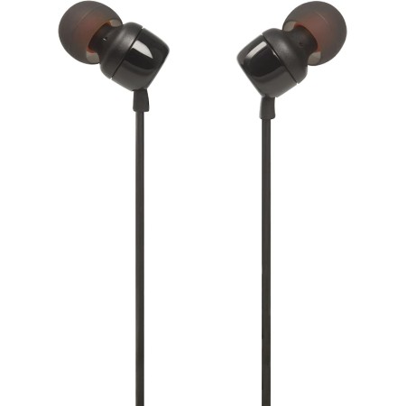 JBL Tune 110 Earbuds - Wired in-Ear Headphones with 1-Button Remote, Signature Sound for Rich Audio Experience, includes Velvet