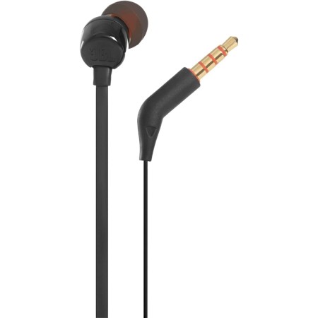 JBL Tune 110 Earbuds - Wired in-Ear Headphones with 1-Button Remote, Signature Sound for Rich Audio Experience, includes Velvet