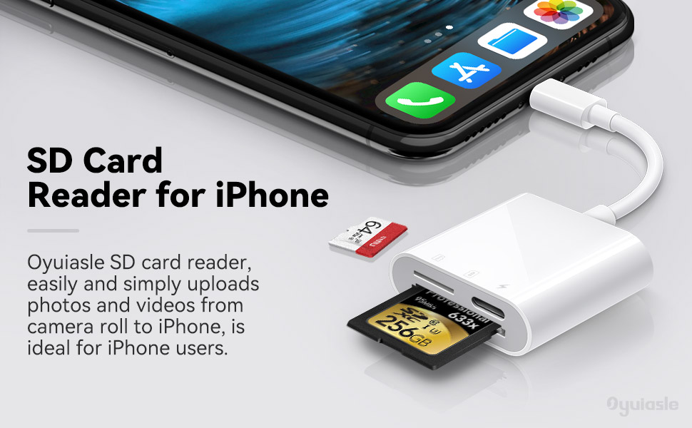 Oyuiasle SD Card Reader for iPhone